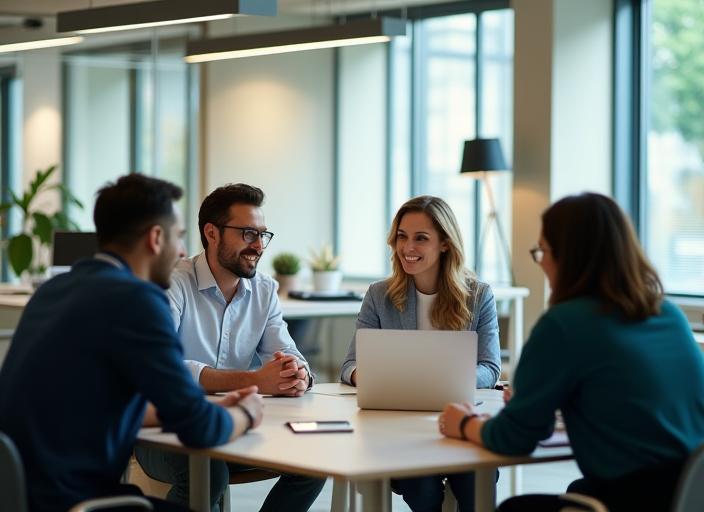 Il team di ReteBase S.r.l. in ufficio