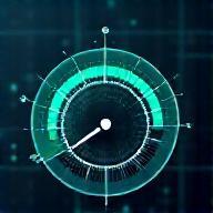 Grafico di velocità internet elevata